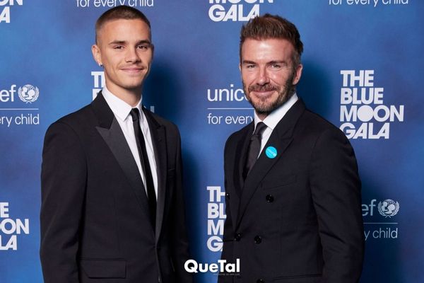 David Beckham se tiñe de rubio platino y se parece más que nunca a su hijo Romeo